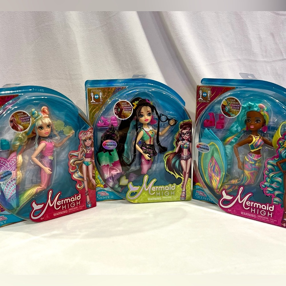 Mermaid High Spring Break Doll Bundle Raynea Oceanna Finley New